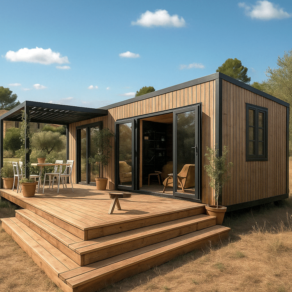 Créez un espace de vie dans le jardin. 