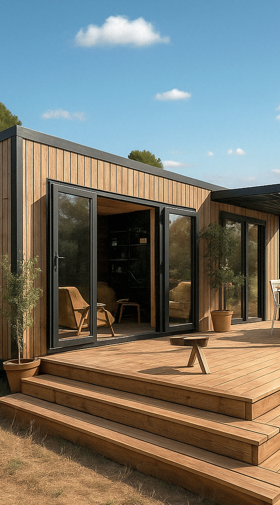 Usage de l’annexe de jardin Green’house: Studio de jardin, Chambre d'amis, Studio à louer, Chambre d'hôtes, Chambre d'étudiants, Bureau de jardin, Cabinet de praticien, Local professionnel, Salle de sport, Espace salle de détente ou de loisir, Pool house, Extension de maison indépendante, Abri et annexe de jardin habitable.